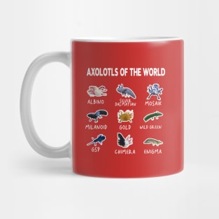 axolotls of the world funny Mug